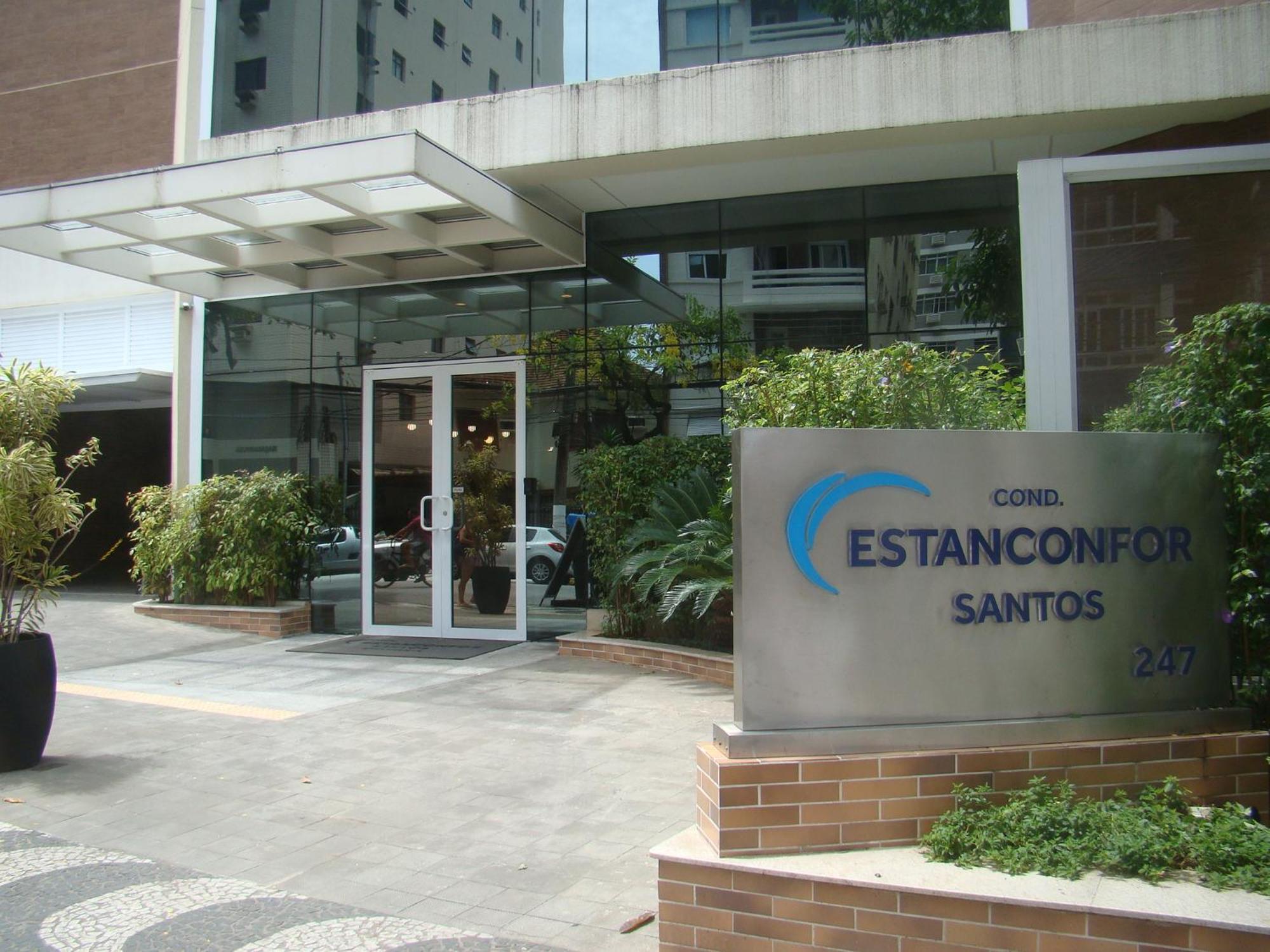 Book Santos Estanconfor 905 Charmoso Ap Executivo Quadra Praia Exterior foto